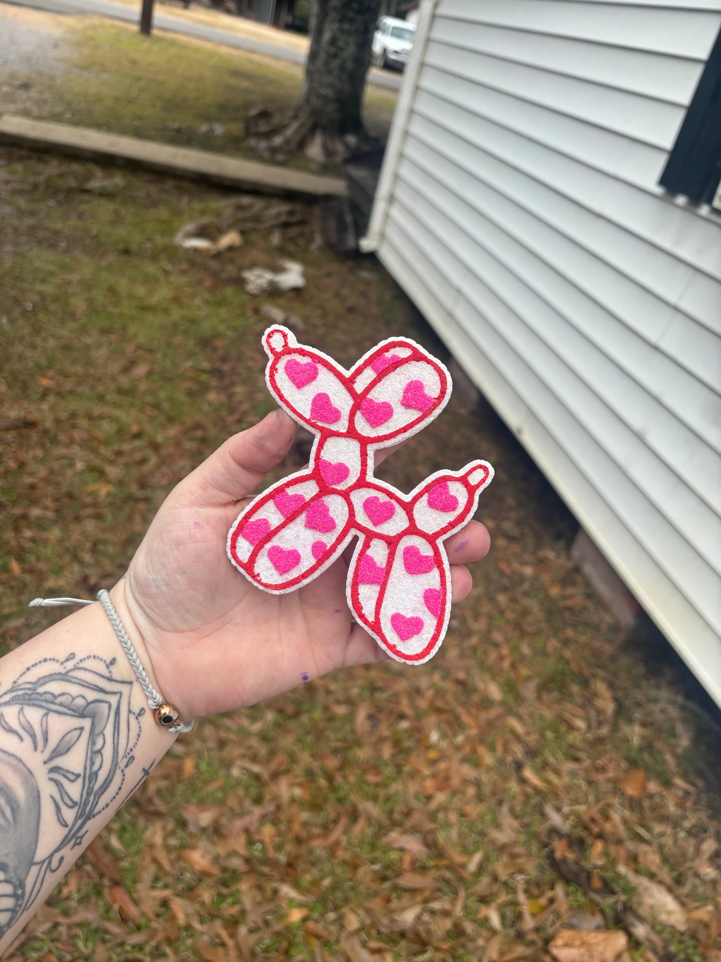 Valentines Heart Balloon Dog