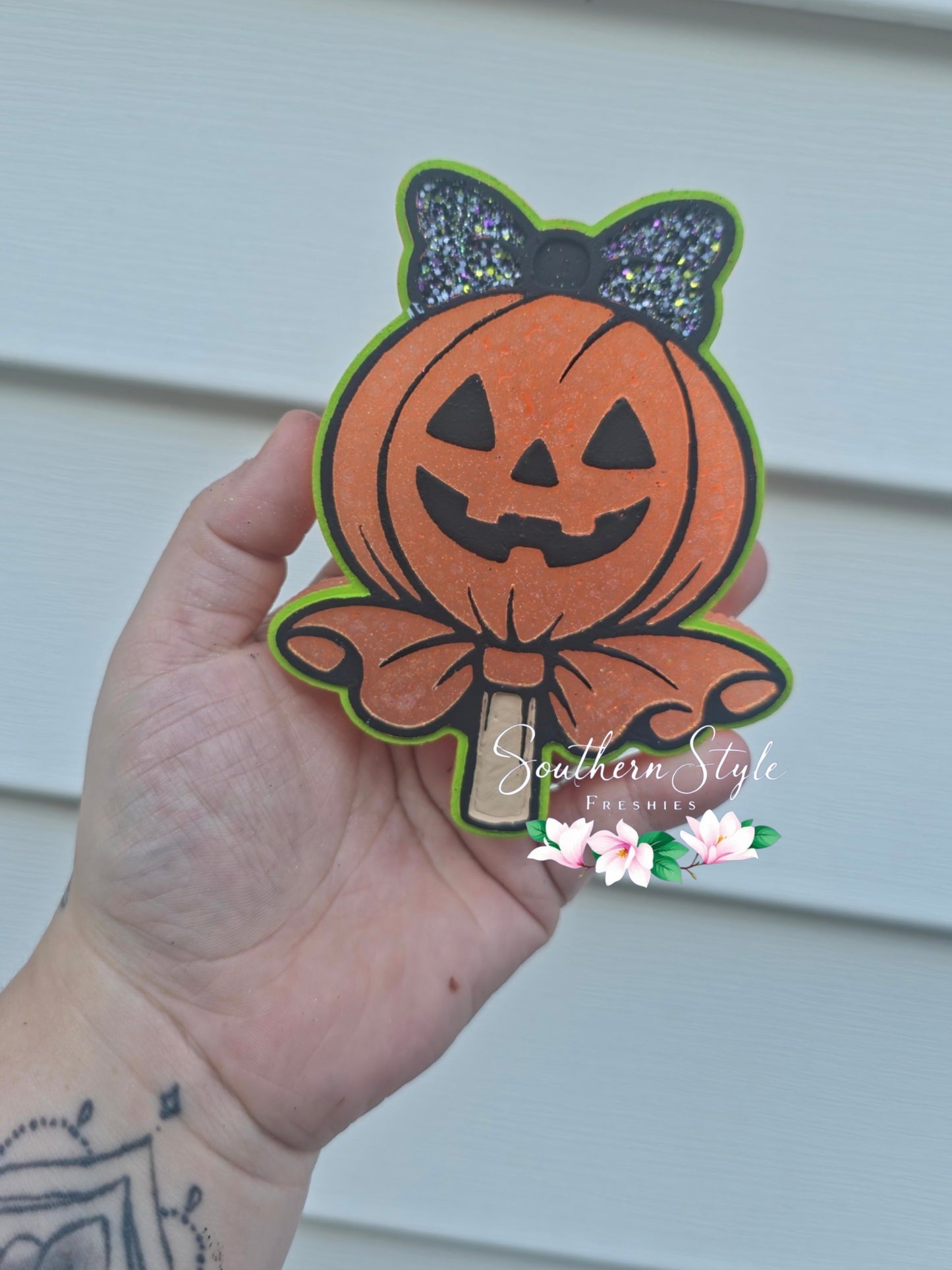 Pumpkin Sucker with Bow