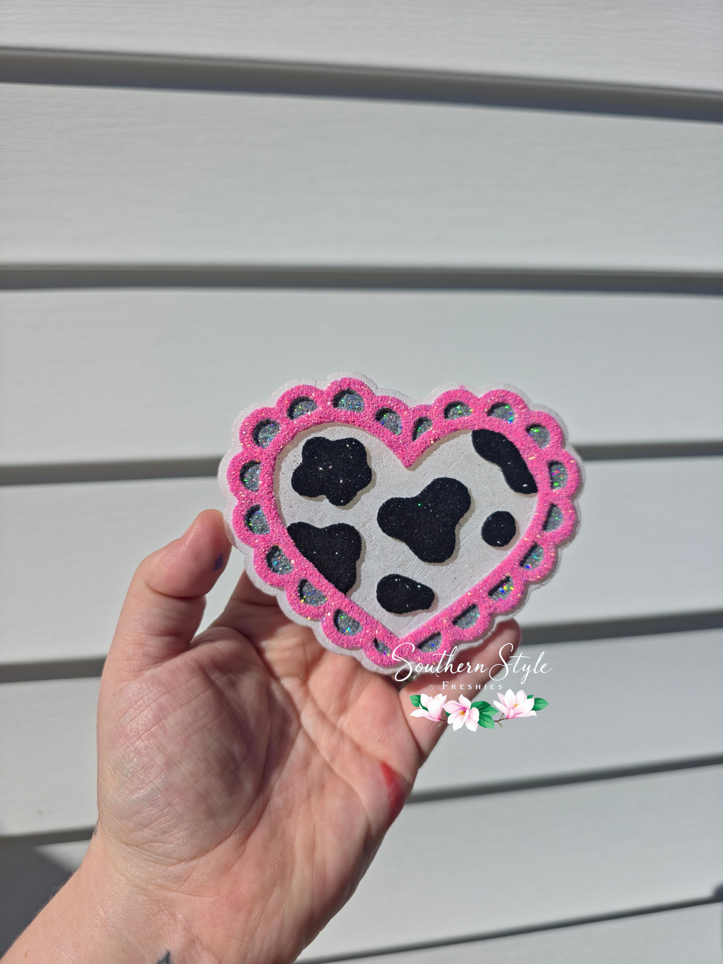 Cow Print Heart