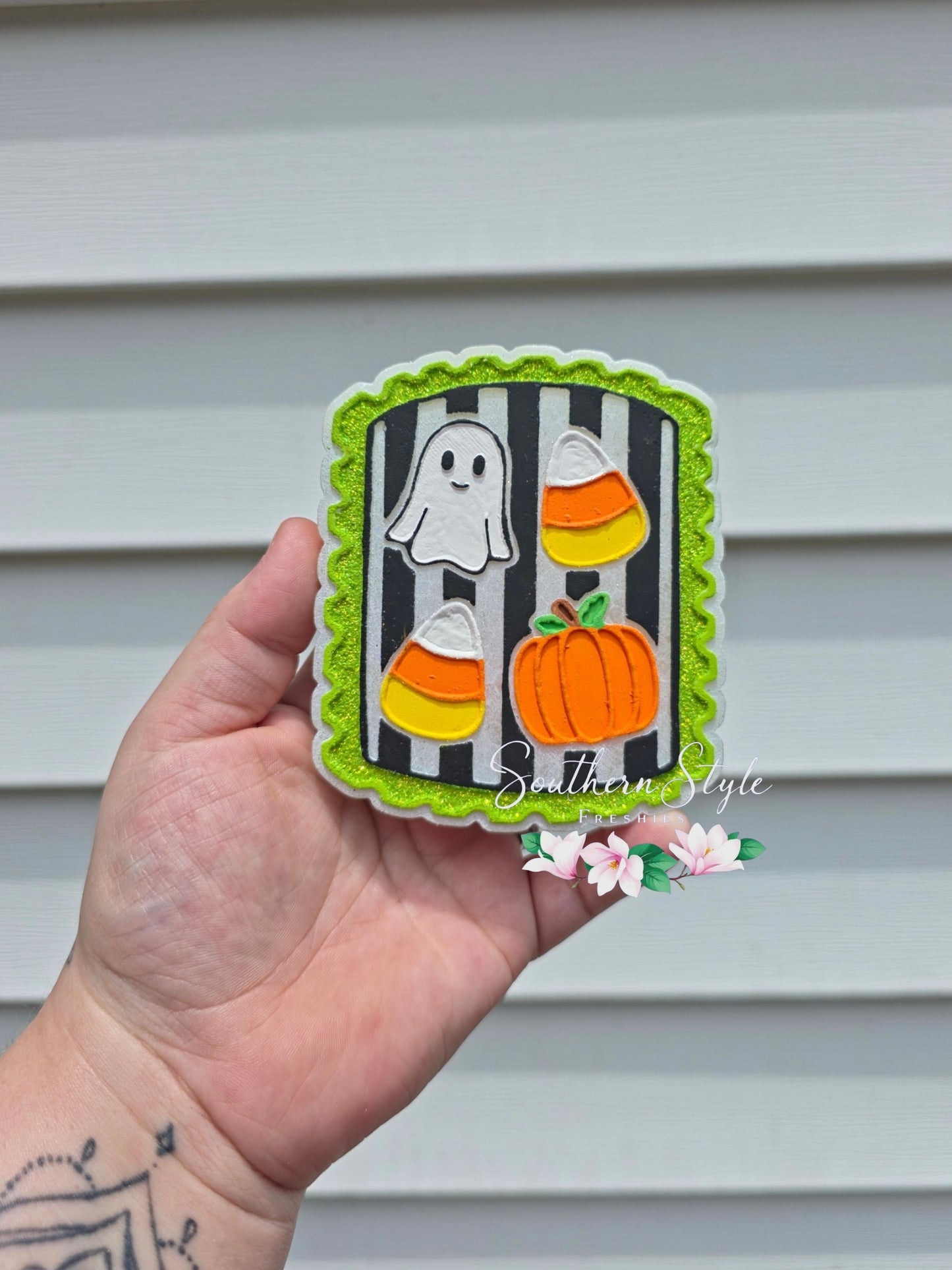 Striped Halloween Stamp