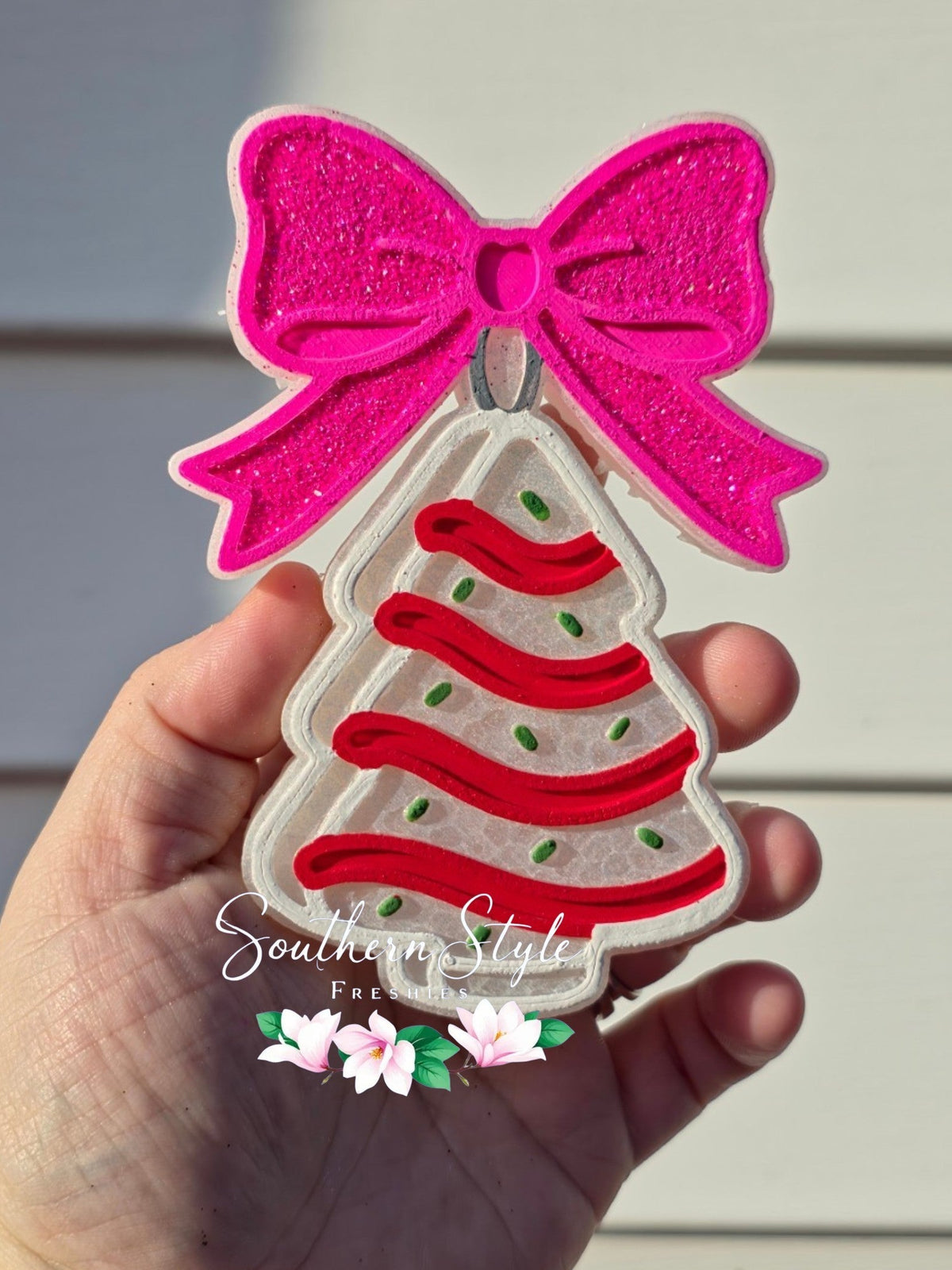 Christmas Snack Cake with Bow
