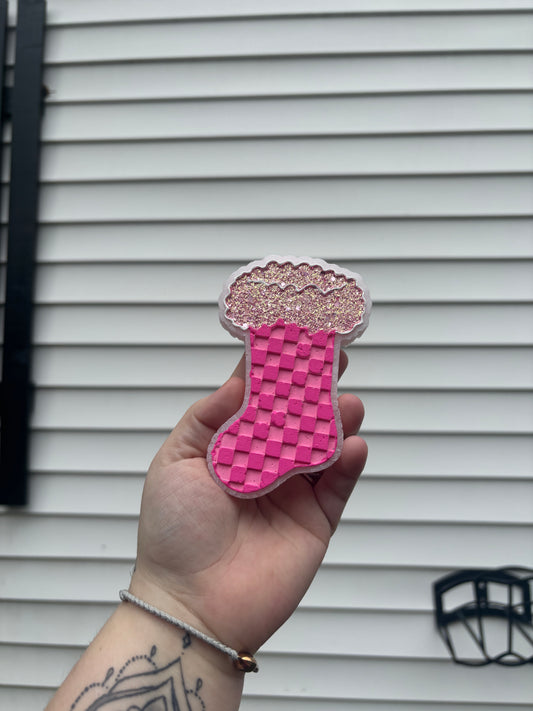 Checkered Christmas Stocking