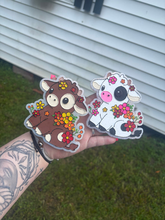Floral Baby Cow