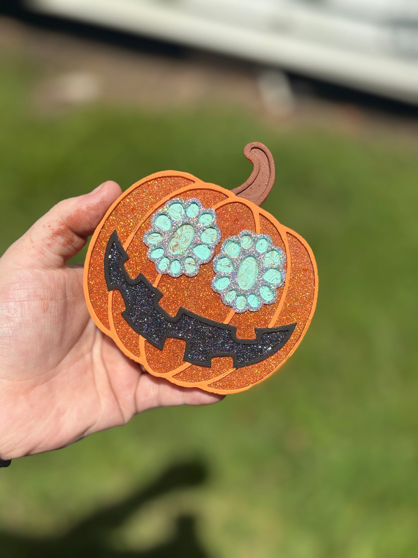 Western Squash Blossom Jack-O-Lantern