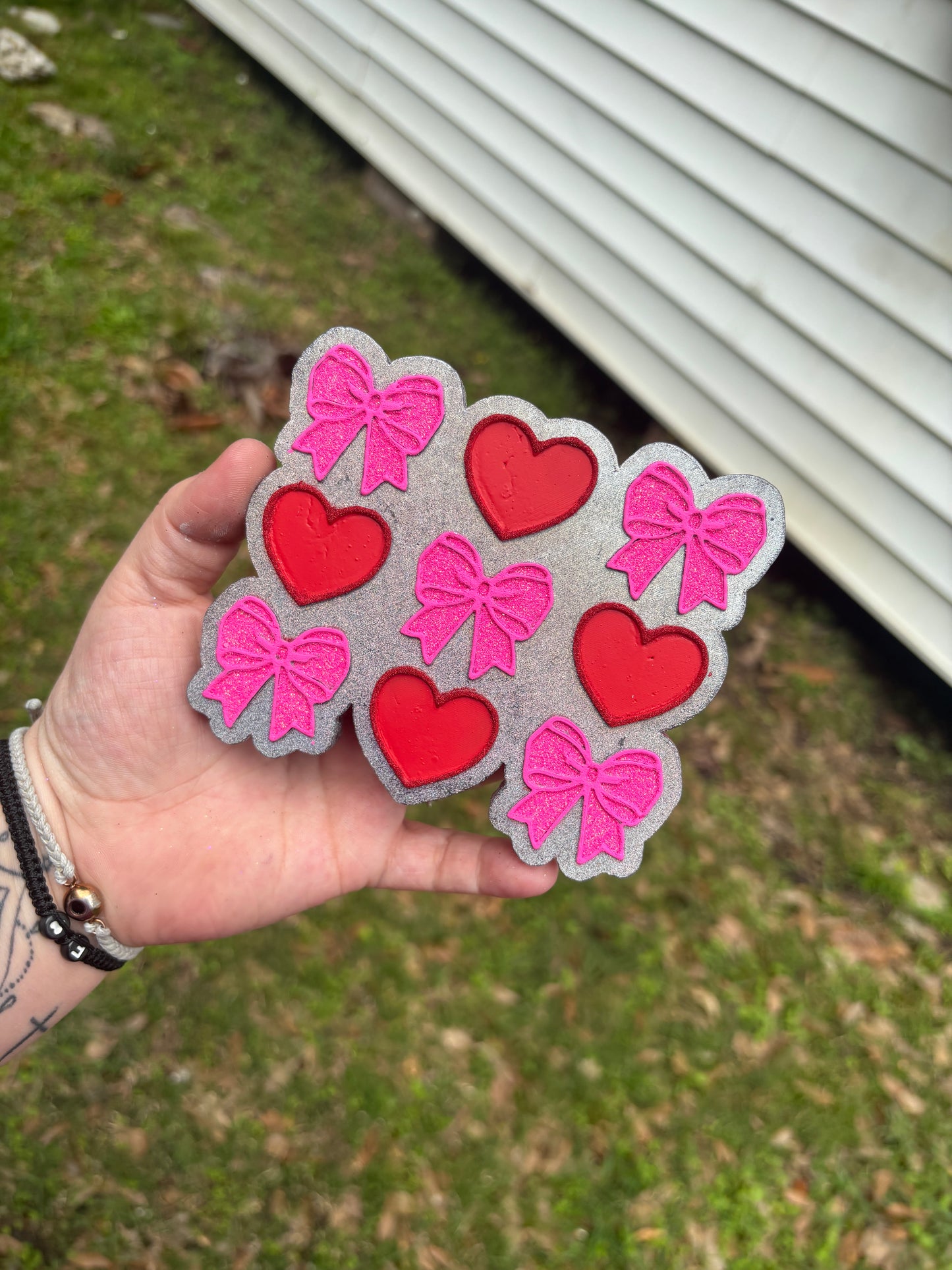 Heart & Bow Plaque