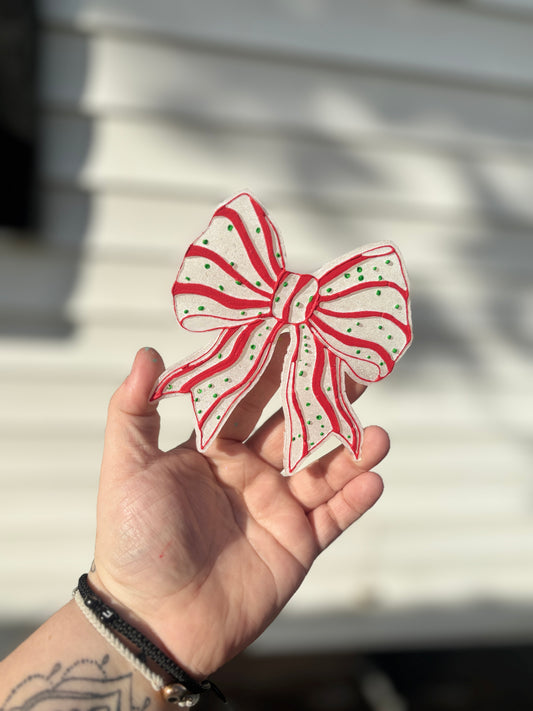 Christmas Snack Cake Bow