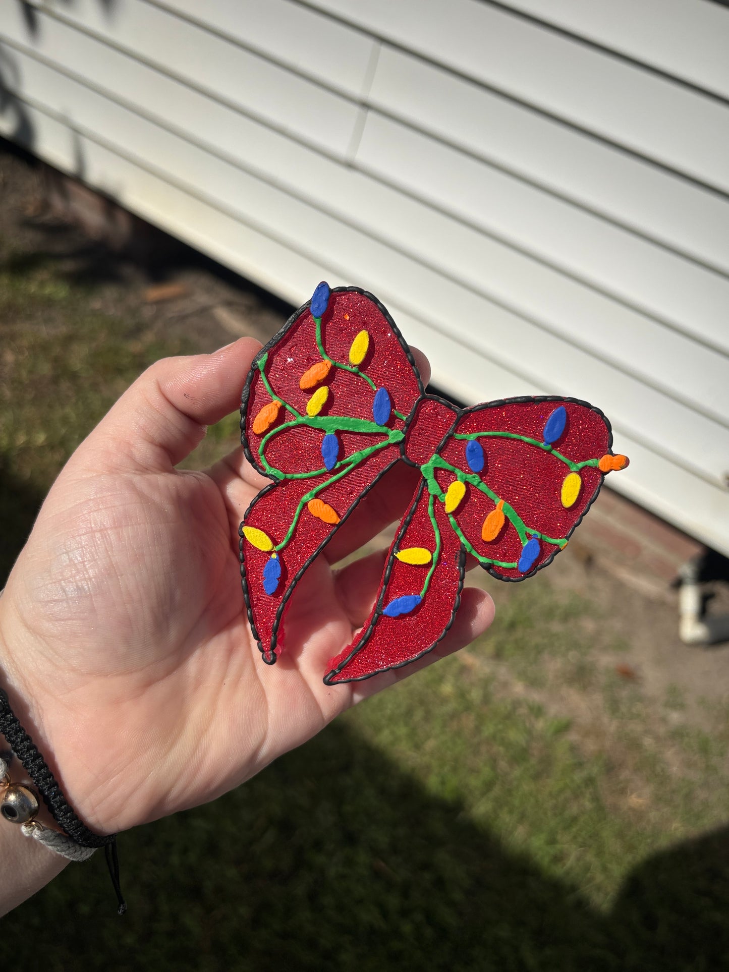 Christmas Lights Bow