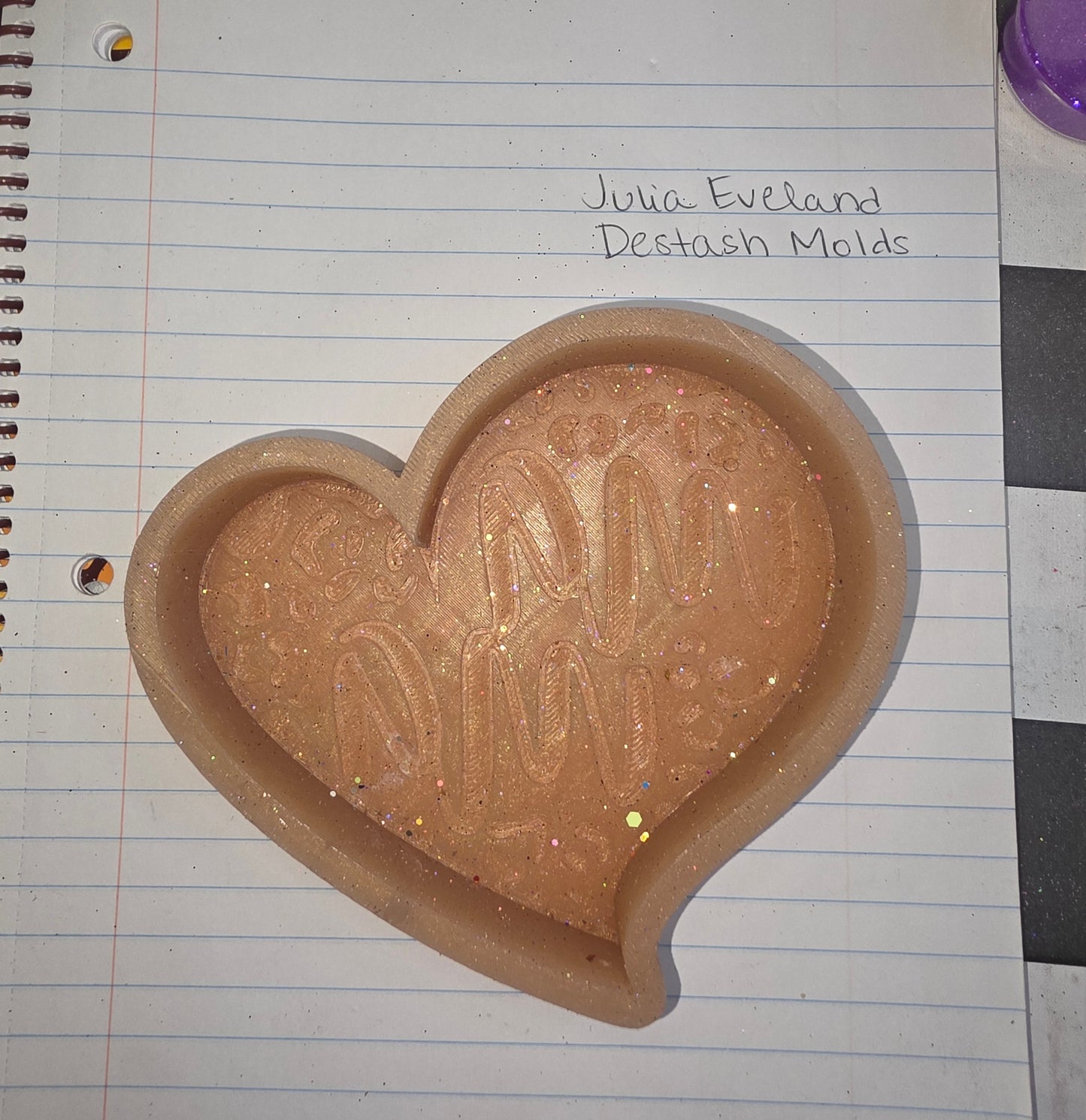 Mama Cheetah Heart Destash Mold