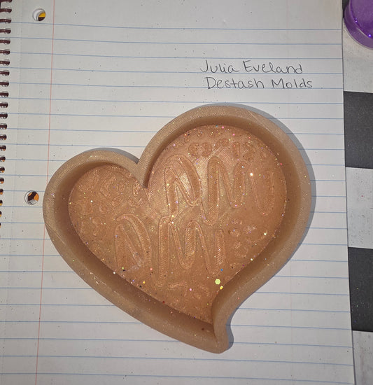 Mama Cheetah Heart Destash Mold
