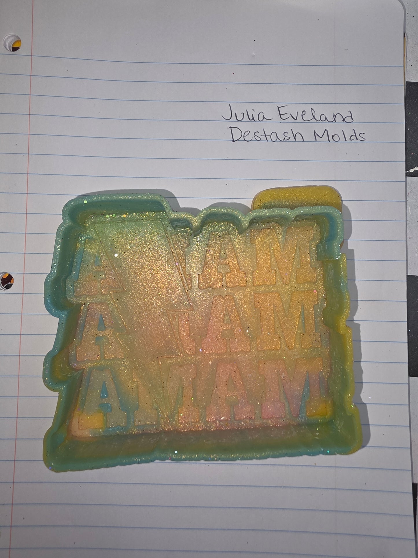 Mama x3 with Lightening Bolt Destash Mold