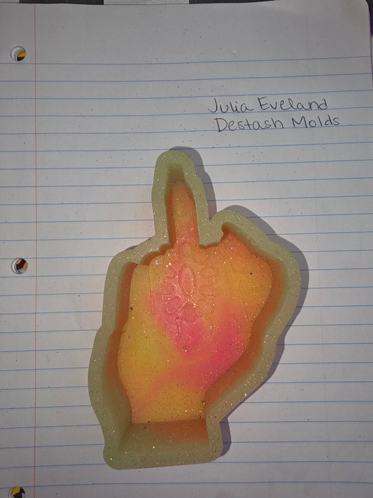 Cowgirl Middle Finger Destash Mold