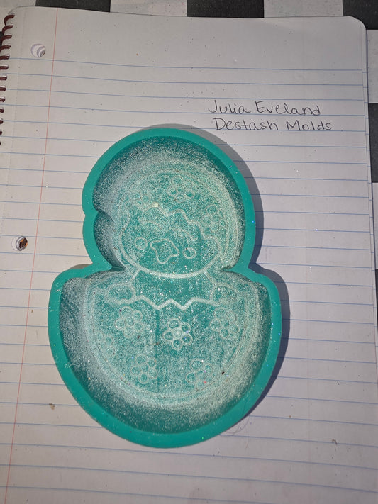 Easter Egg with Chick Destash Mold