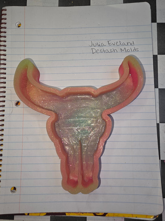 American Flag Bull Skull Destash Mold