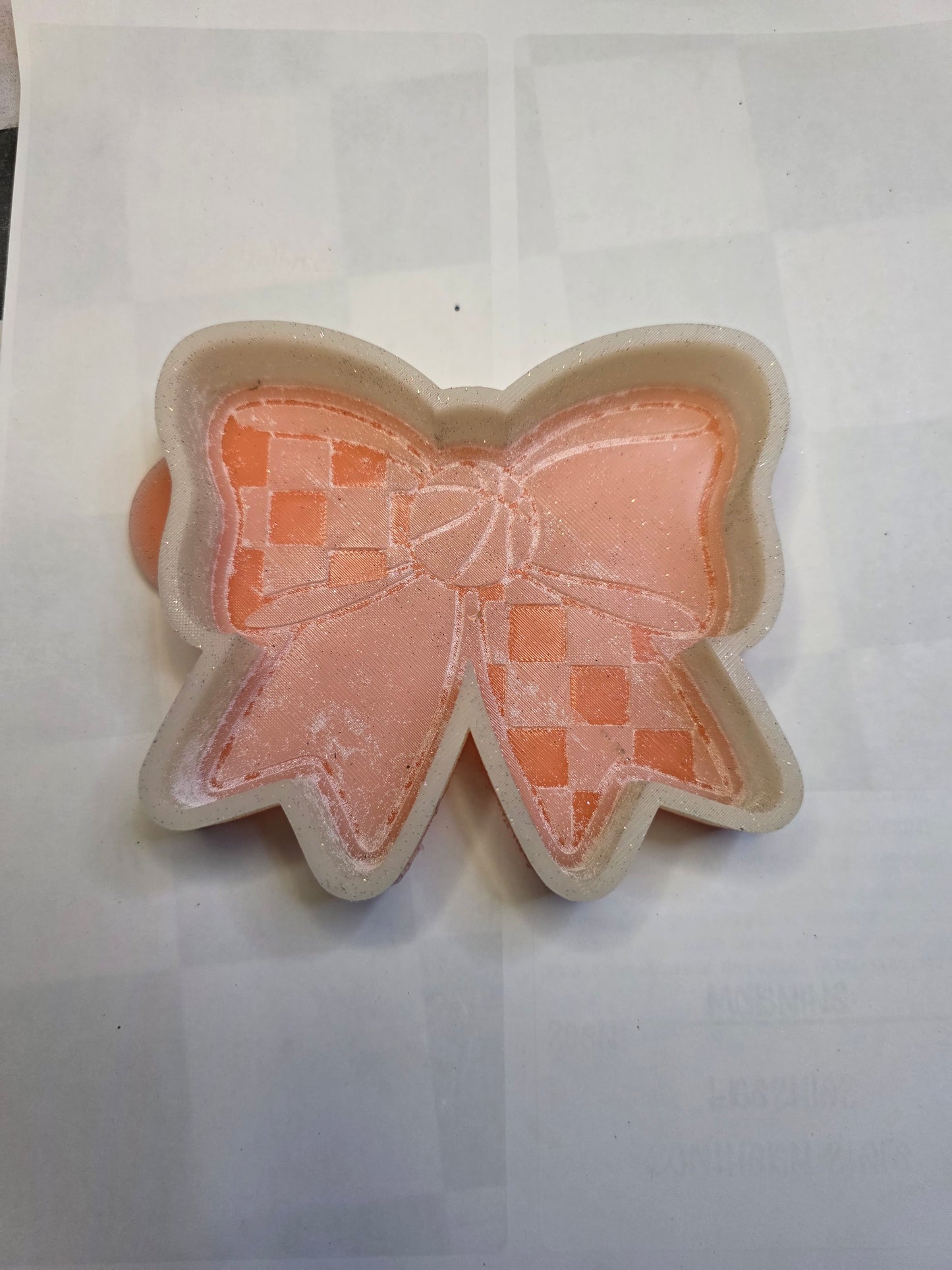 Basketball checkered bow