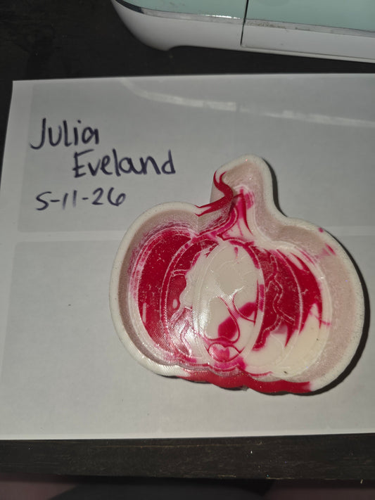 Cow and turquoise print pumpkin