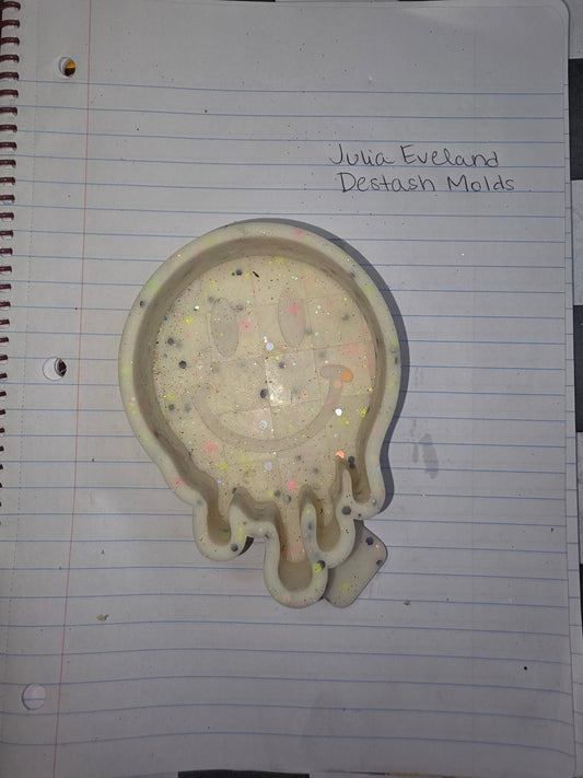 Checkered Smiley Destash Mold