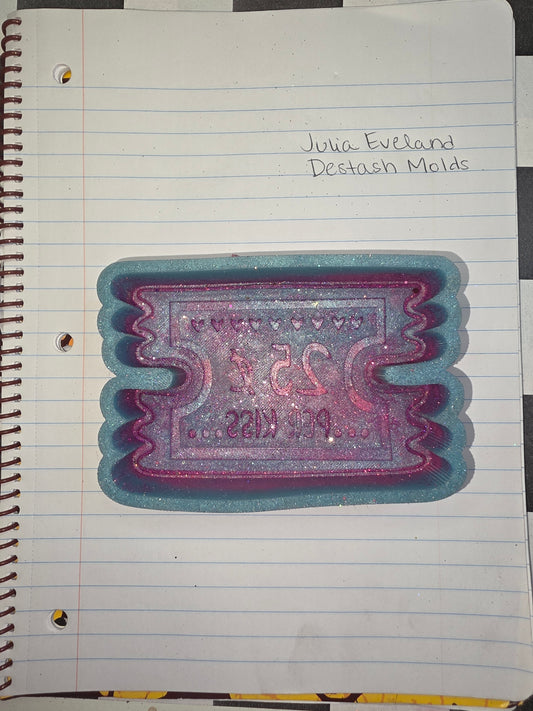 25 cent per kiss ticket Destash Mold