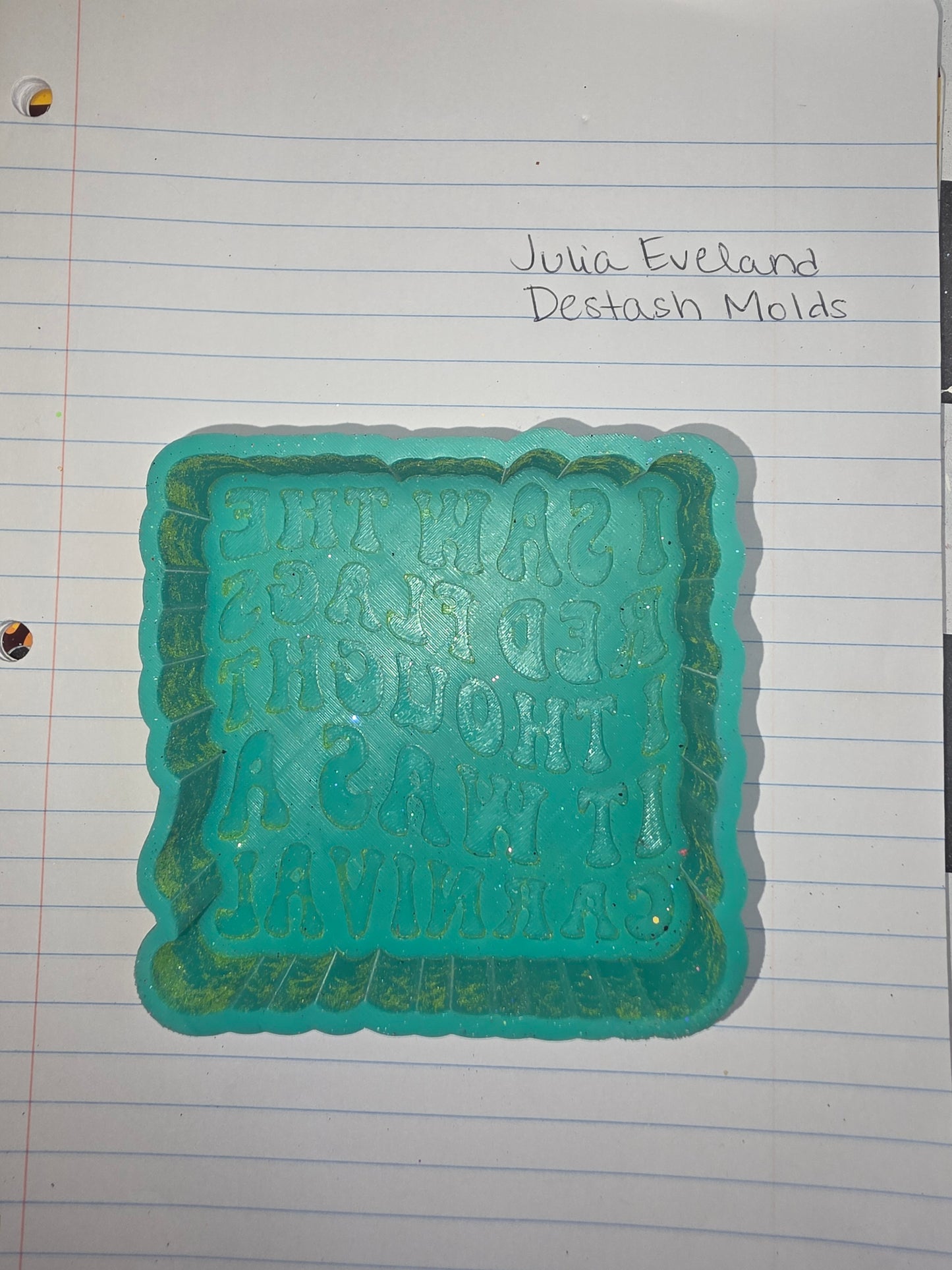 I Saw The Red Flags I Thought It Was A Carnival Destash Mold