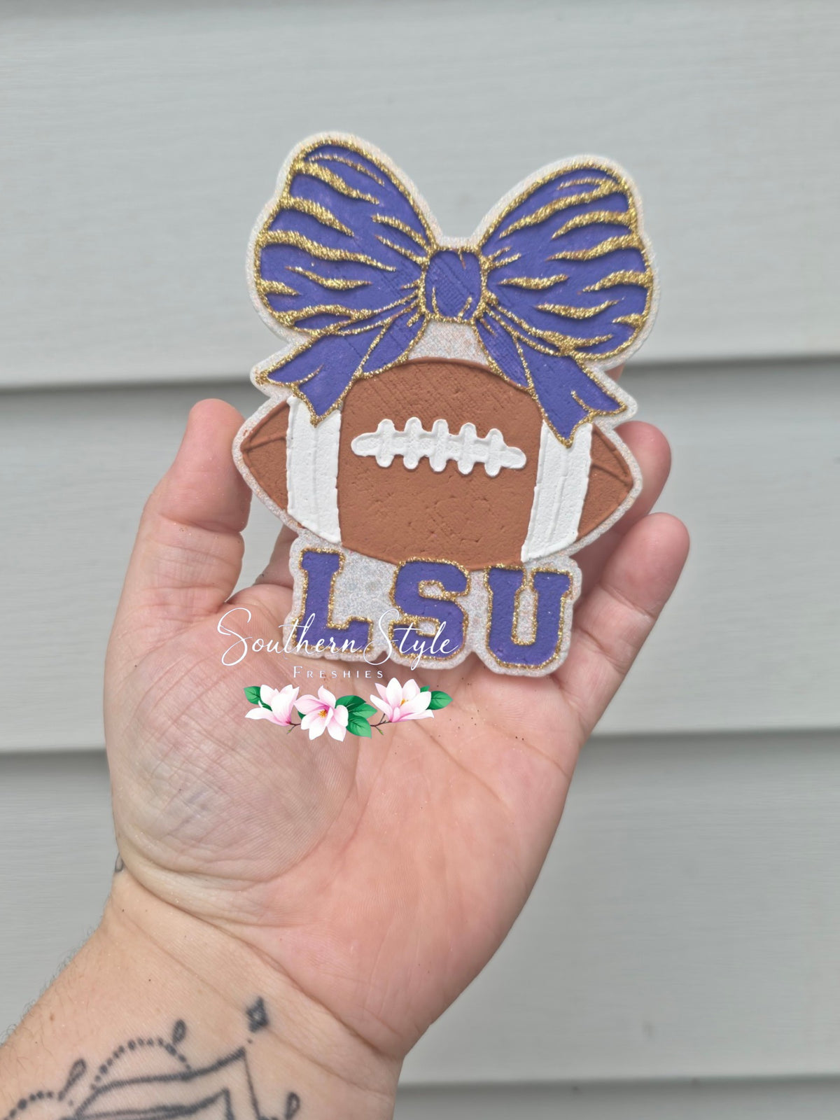 LSU Football with Bow