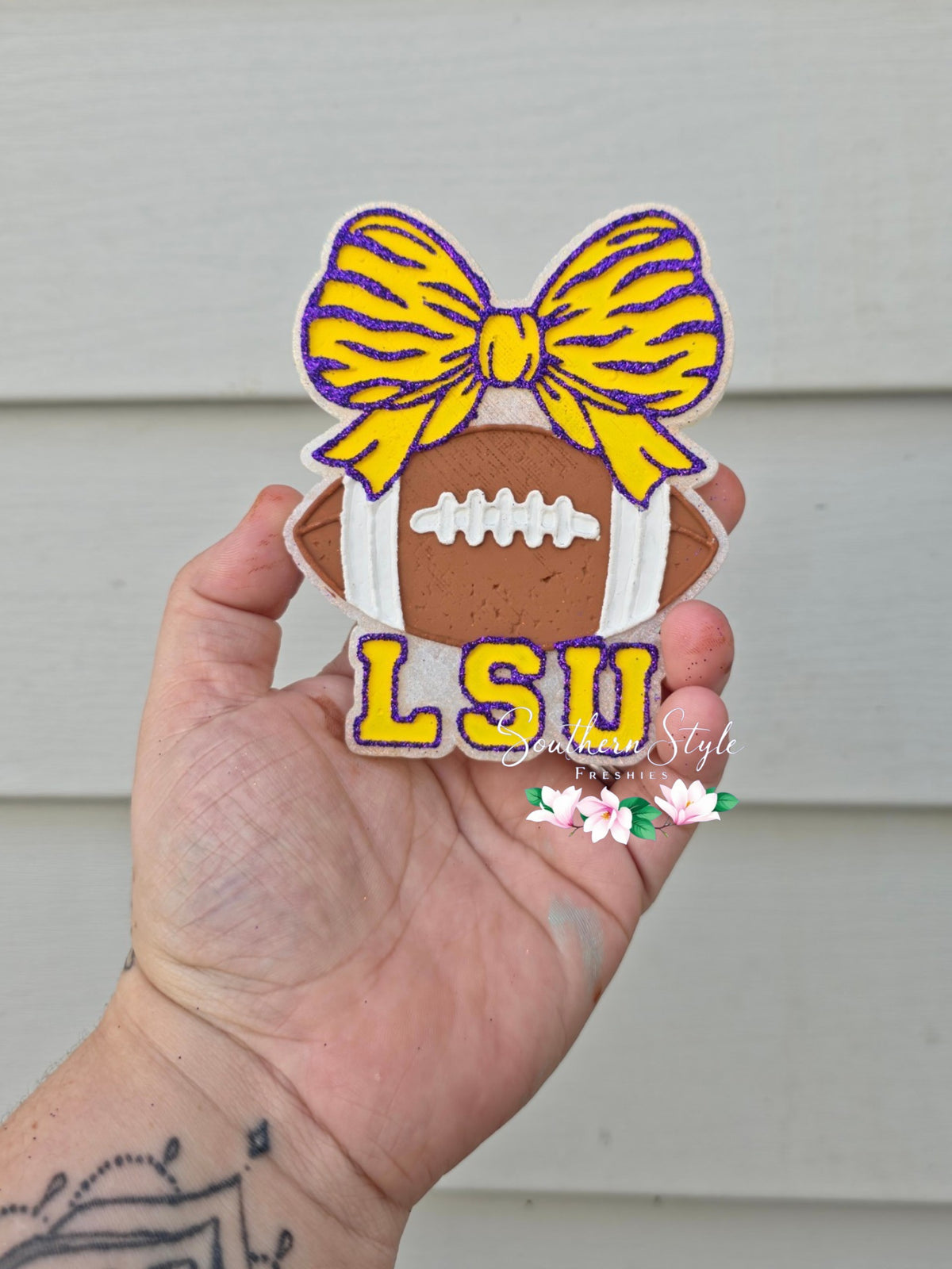 LSU Football with Bow
