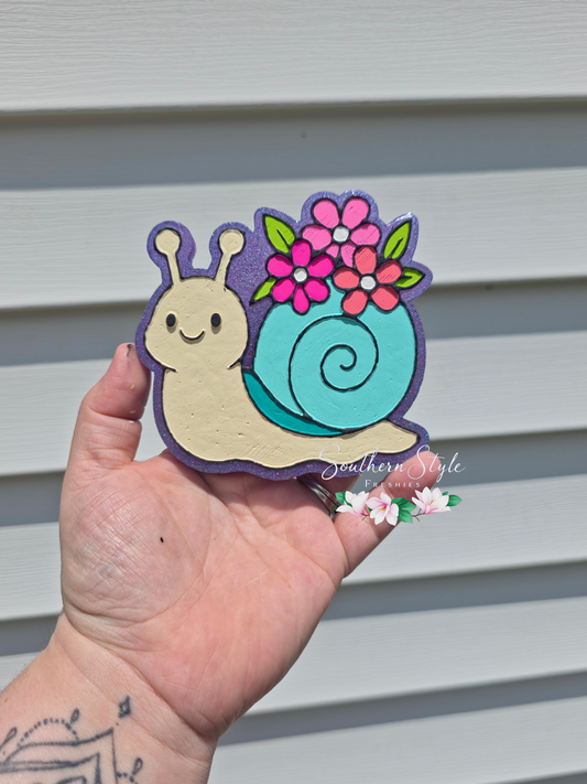Snail with Flowers