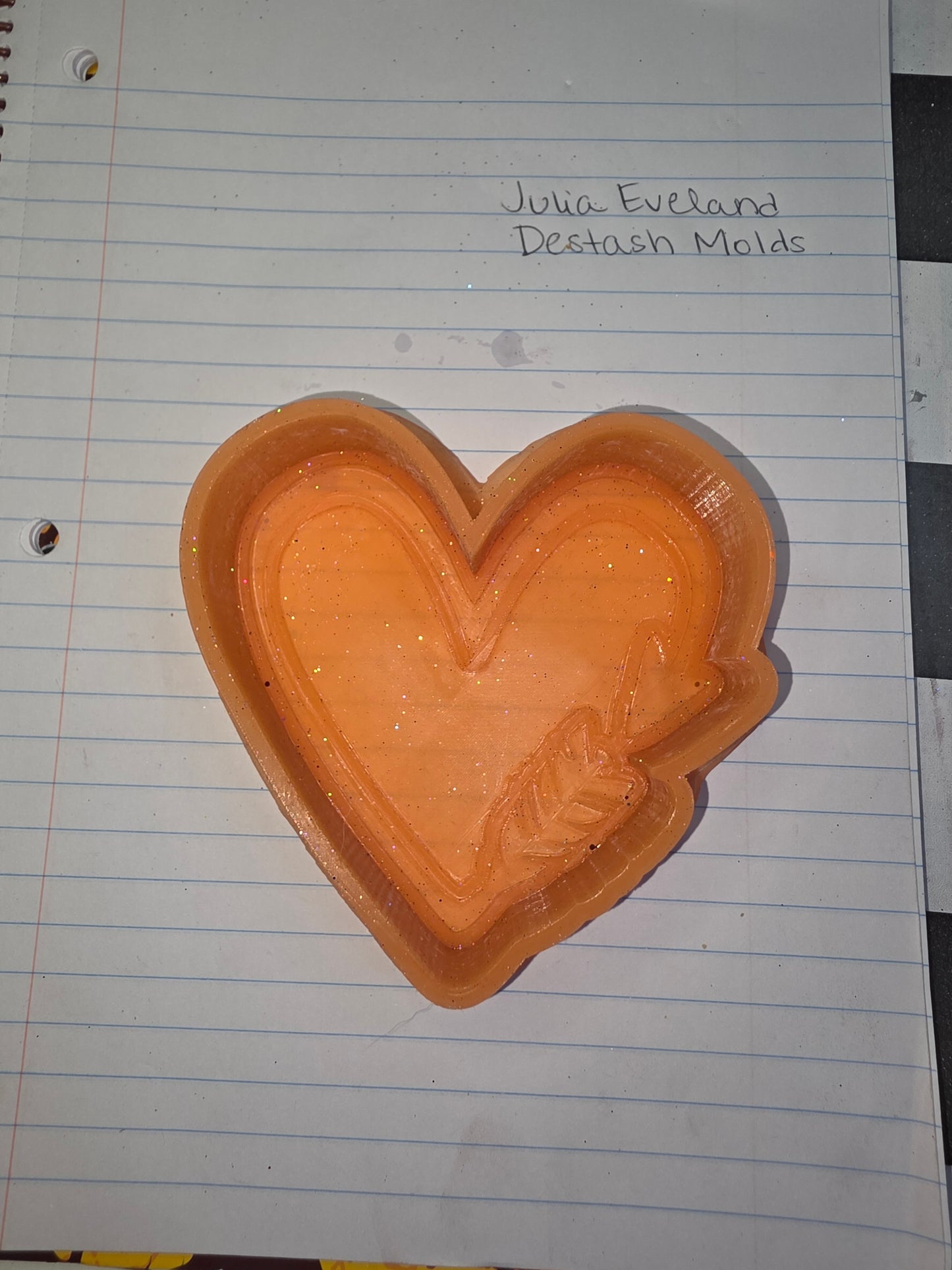 Heart with Arrow Destash Mold